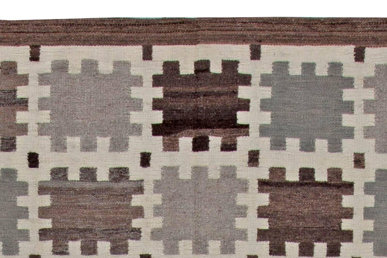 Scandinavian Modern Swedish Flat-Weave Rug