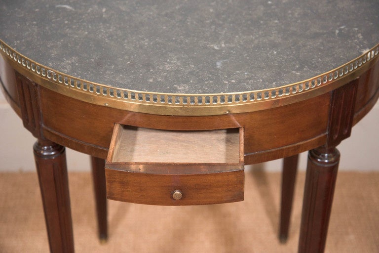 Brass Louis XVI Bouillotte Table For Sale
