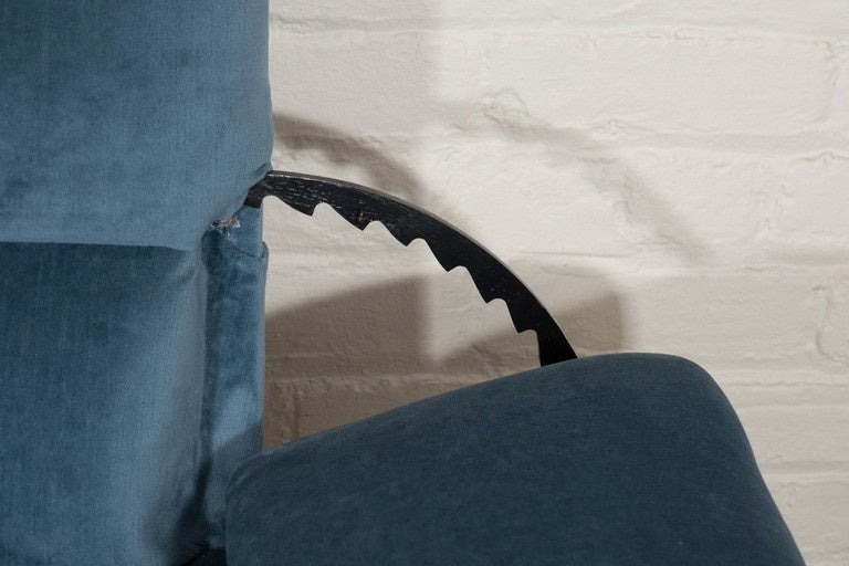 19th Century Upholstered Hall Bench with Adjustable Arms For Sale 5