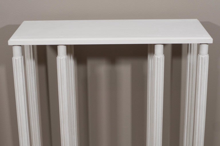 A White Painted Model Stand or Console Table designed by Sir John Soane