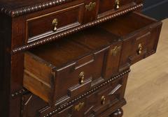 A Charles II Oak Chest of Drawers