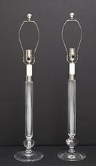 Mid Century Crystal Lamps By "ROYAL COPENHAGEN"