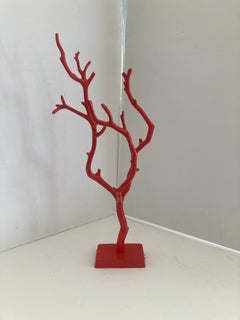 Scultura in finto metallo a forma di corallo