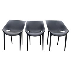 Black Polypropylene Stackable DR. Yes Chair by Philippe Starck & Eugeni Quitllet