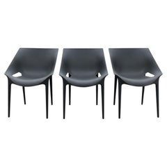Philippe Starck for Kartell Black Polypropylene Dr. Yes Chair