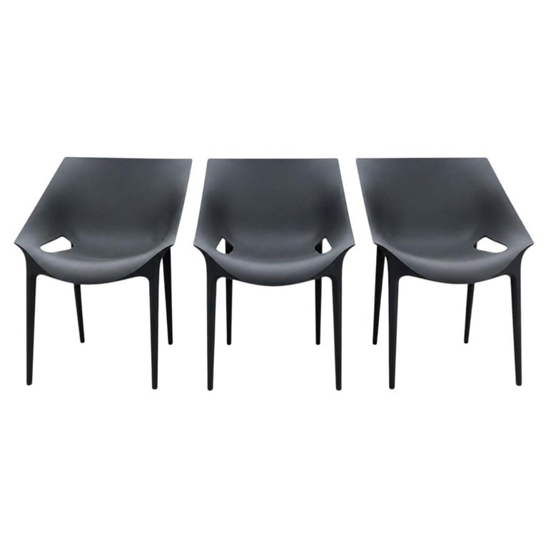 Philippe Starck for Kartell Black Polypropylene Dr. Yes Chair For