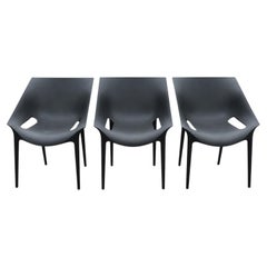 Philippe Starck for Kartell Black Polypropylene Dr. Yes Chair