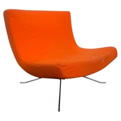 Ligne Roset Lounge-Sessel in Orange, entworfen von Christian Werner, 1990er Jahre