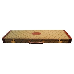 Retro Winchester 4692 Embossed Hard Gun Case with Leather Handle Finished Brass Trim