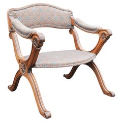 Rare 18th Century Hand-Crafted Metamorphic Savonarola Prayer Chair "Prie-Dieu"