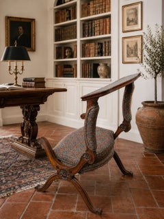Rare 18th Century Hand-Crafted Metamorphic Savonarola Prayer Chair "Prie-Dieu"