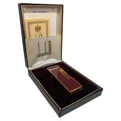 Dunhill Encendedor Clásico Rollagas Lacado en Oro Rojo de 18 Quilates