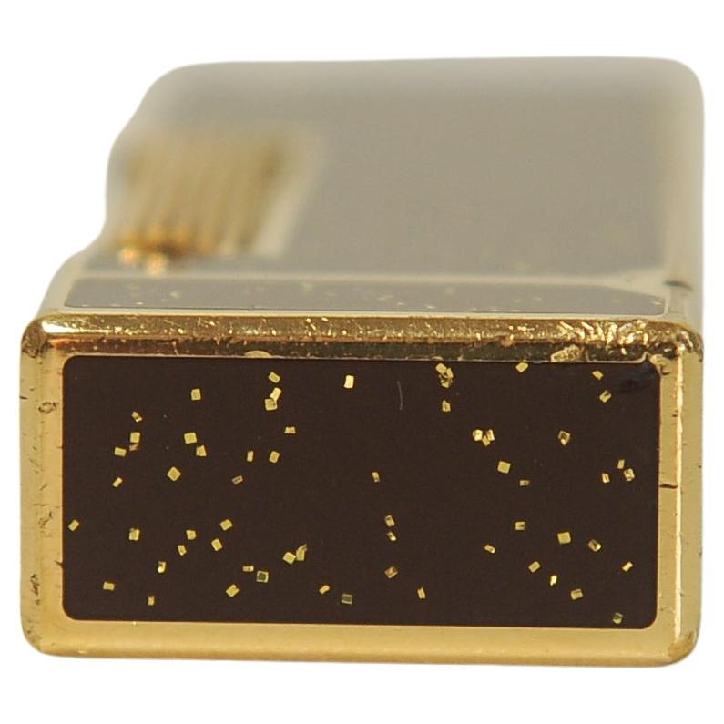 Rare Dunhill Rollagas Bordeaux Gold Dust Cigarette Lighter With Dunhill Box For Sale 2