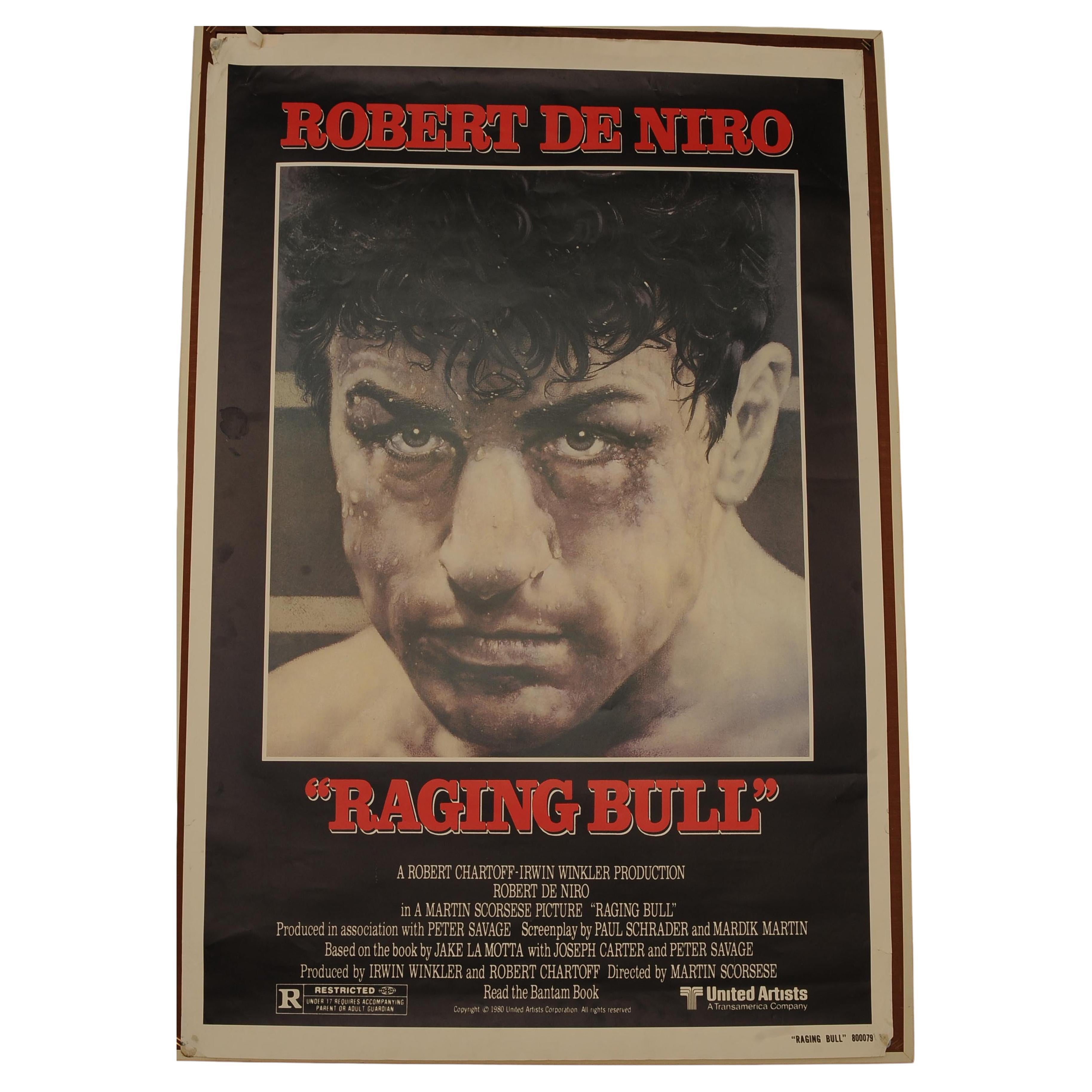Toro Scatenato Poster originale del film Robert De Niro Martin Scorcese 1980 in vendita