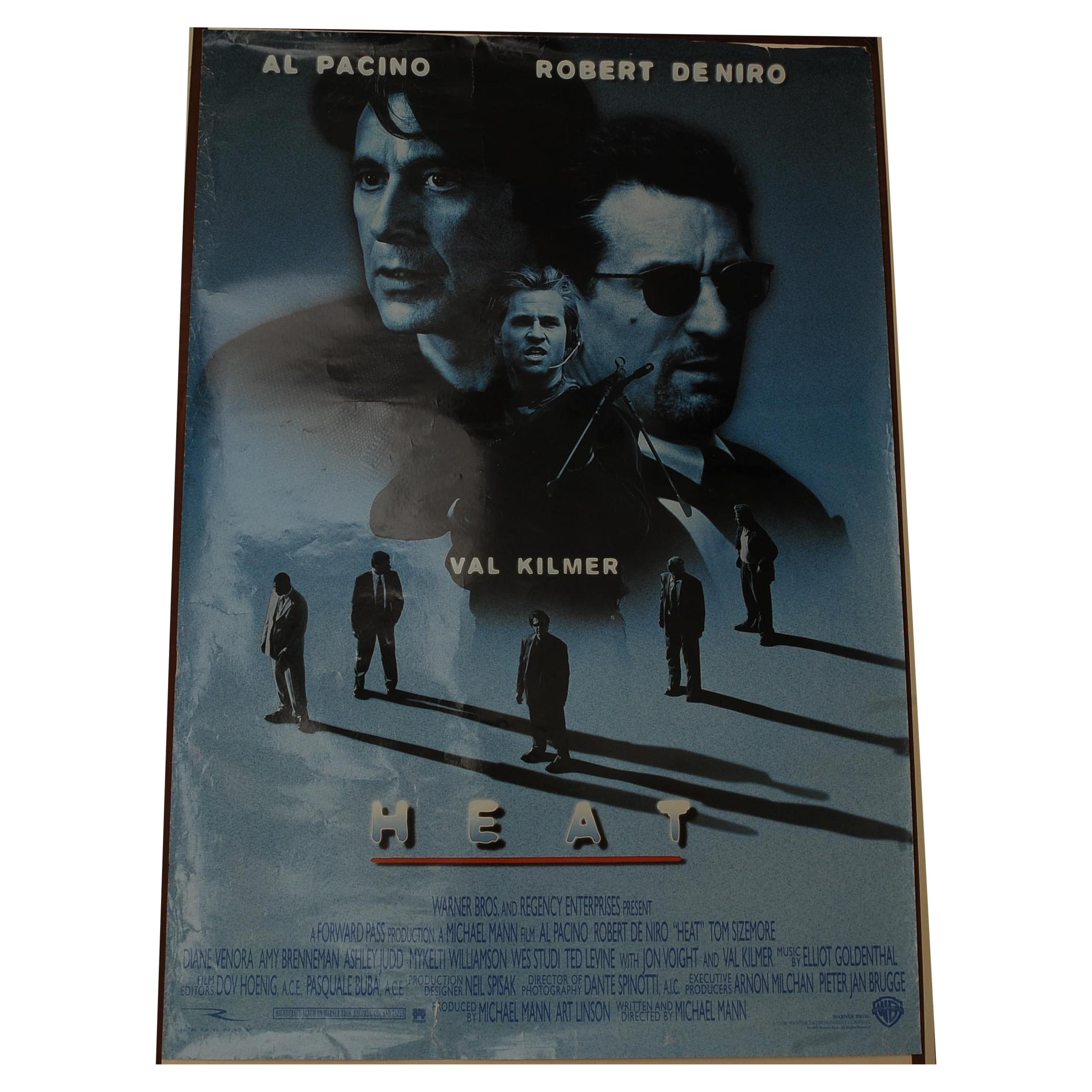 Heat Poster originale del film Robert De Niro, Al Pacino, Val Mann Michael Mann