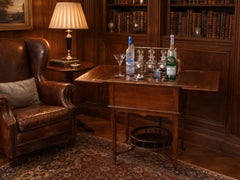A Rare Asprey & Co. London 1920s Mahogany Elevette Drinks Cabinet with Tantalus