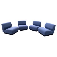 An Original Herman Miller Modular Seating In Blue Wool by Don Chadwick 1970s USA