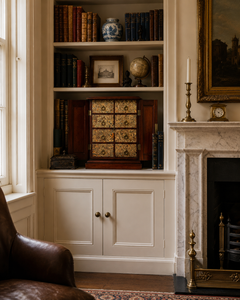 Victorian Mahogany Collectors Cabinet with Six Drawers, 19th Century