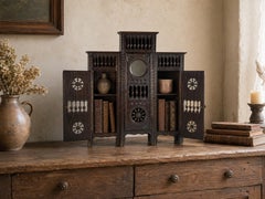 19th Century Antique Breton Miniature Cabinet by J. Gourret