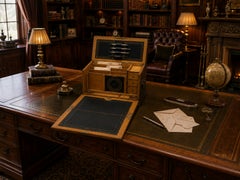 Armoire de bureau victorienne de style néo-gothique, en bois de Coromandel et ornée de ferrures en laiton, destinée à ranger les articles de papeterie