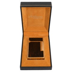 S.T. vintage et rare Dupont Ligne 2 Laque de Chine, brun écaille de tortue, allume-cigare
