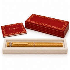 Penna roller classica Cartier Vendome Trinity placcata oro 18 ct.