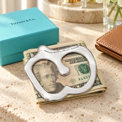 Tiffany & Co. Elsa Peretti Apple Money Clip in Sterling Silver With Box & Pouch