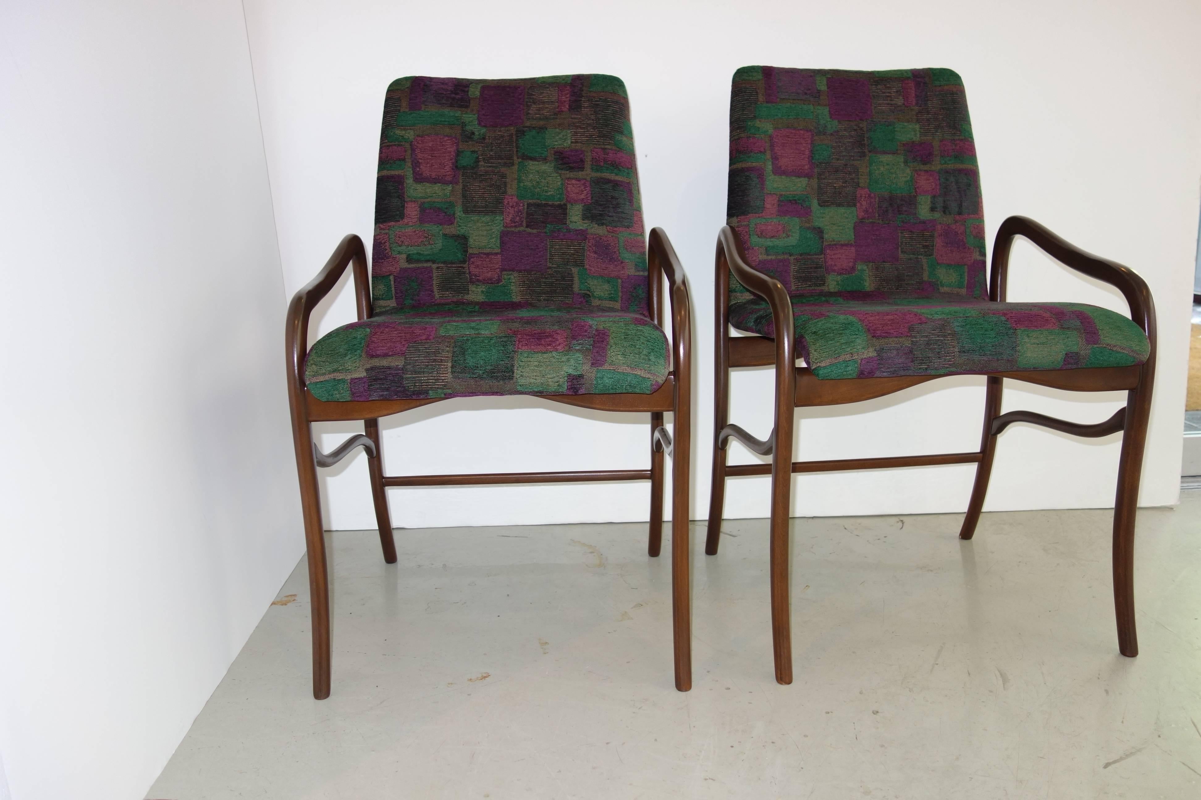 Enrico Ciuti Set of Six Dining Chairs For Sale 1