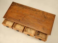 English Pine Bank of Drawers