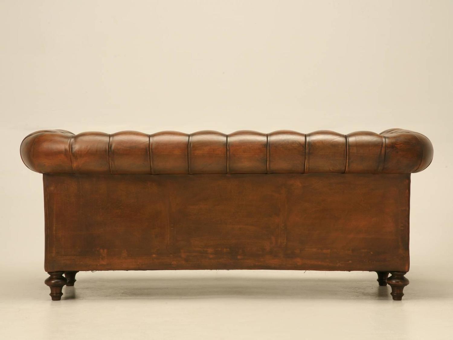 English Leather Chesterfield Sofa at 1stdibs English Leather Chesterfield Sofa at 1stdibs