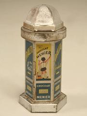 Chocolate Menier Dispenser from a Store in Paris France All Original c1930's