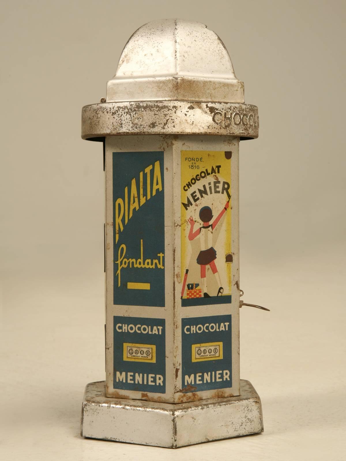 Schokoladenbecher Menier aus einem Geschäft in Paris, Frankreich, Original, ca. 1930er Jahre (Land) im Angebot