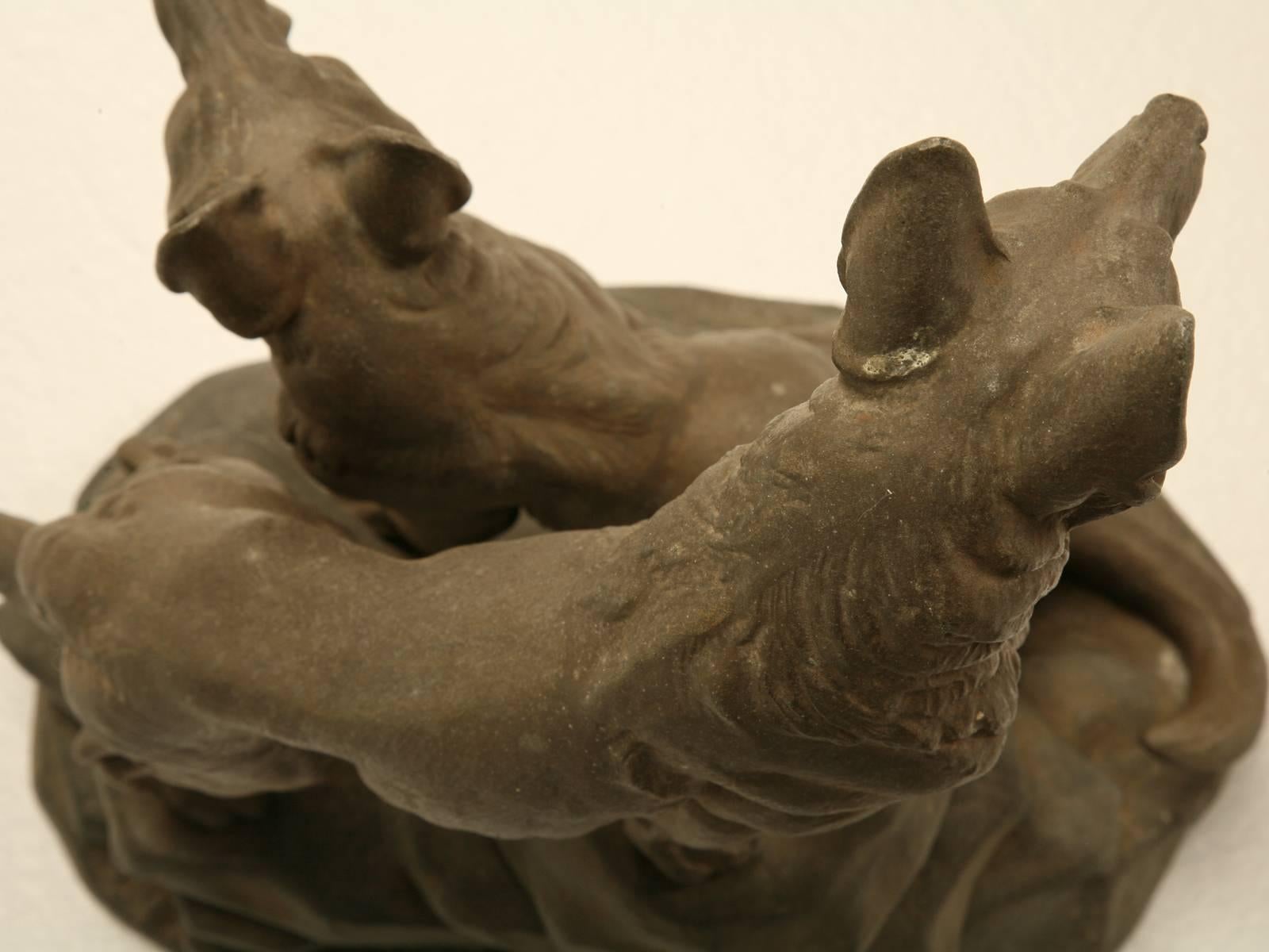 Sculpture allemande d'un chien de berger par Louis-Albert Carvin 4