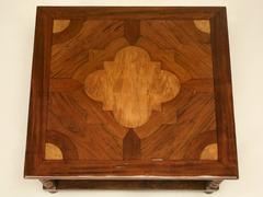 Inlaid French Inspired Square Coffee Table Hand-Crafted by Old Plank in Chicago