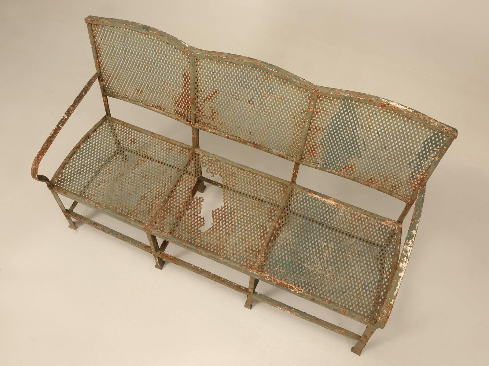 Early 20th Century Antique French Garden Bench