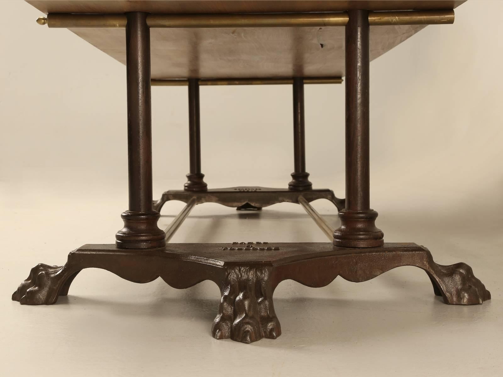 French Antique Etagere or Store Display Stand Cast Iron Base From Toulouse c1900 In Good Condition For Sale In Chicago, IL