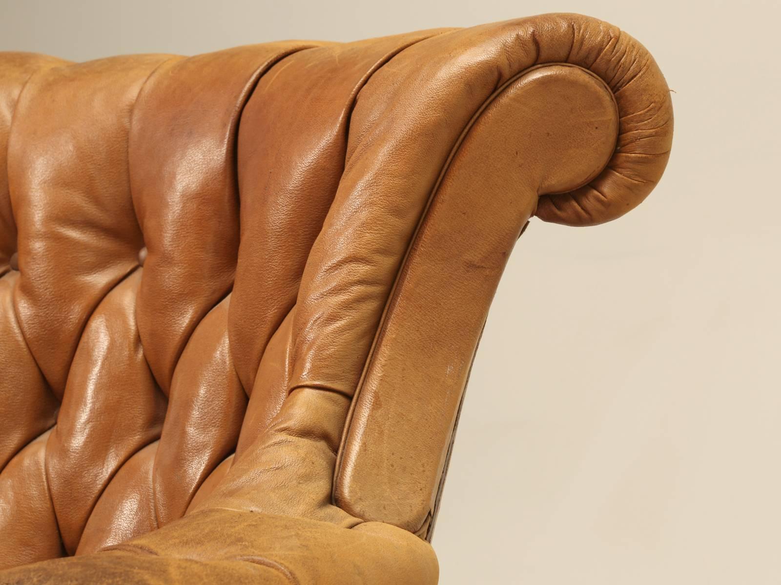 Mid-20th Century French Leather Chair