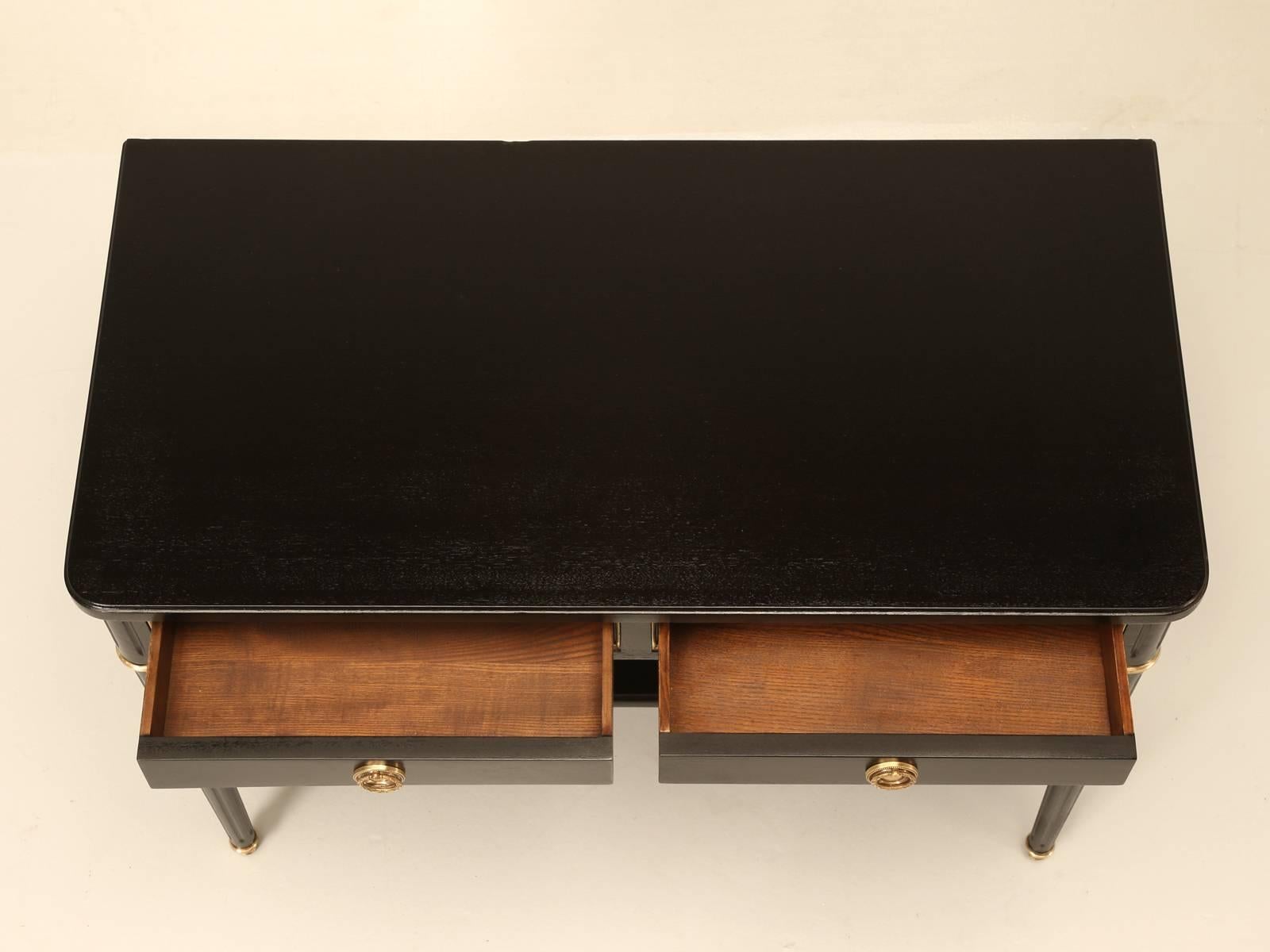 Mid-20th Century French Ebonized Louis XVI Style Console Table