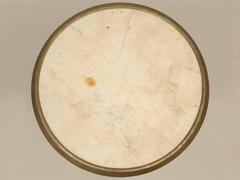 French Bistro Table in Cast Iron and Marble