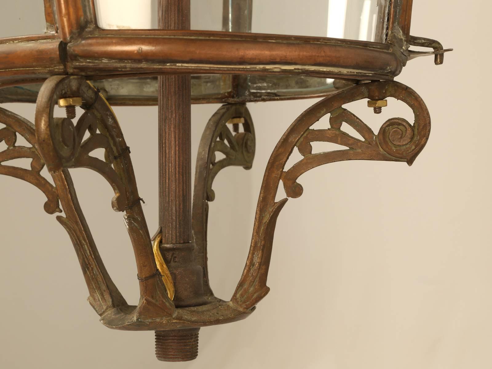 French Antique Copper Lantern 2