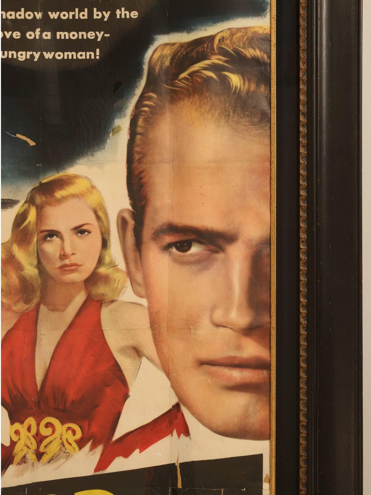 Machine-Made Movie Poster with Charlton Heston, circa 1953 For Sale