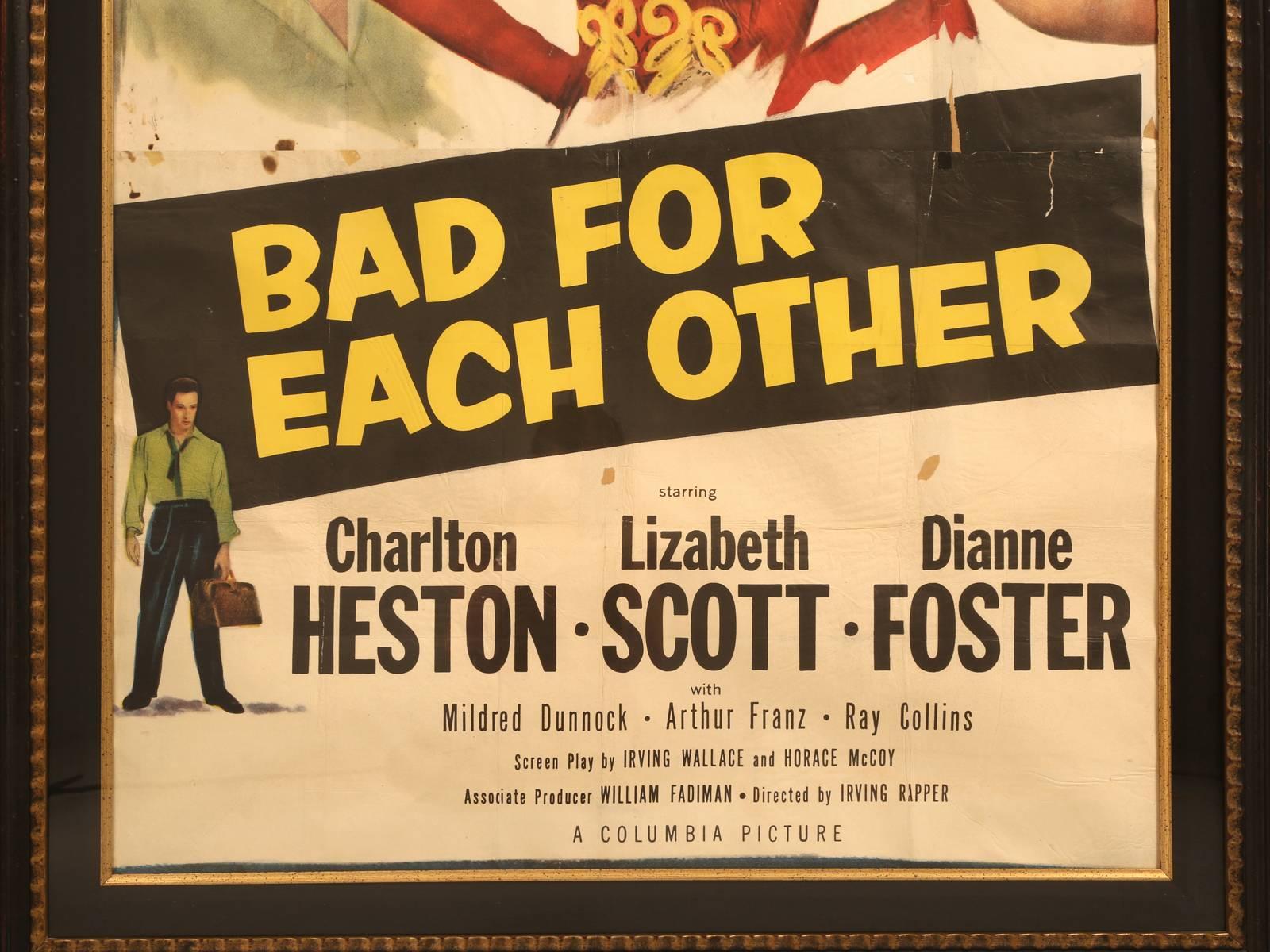 Movie Poster with Charlton Heston, circa 1953 For Sale 1