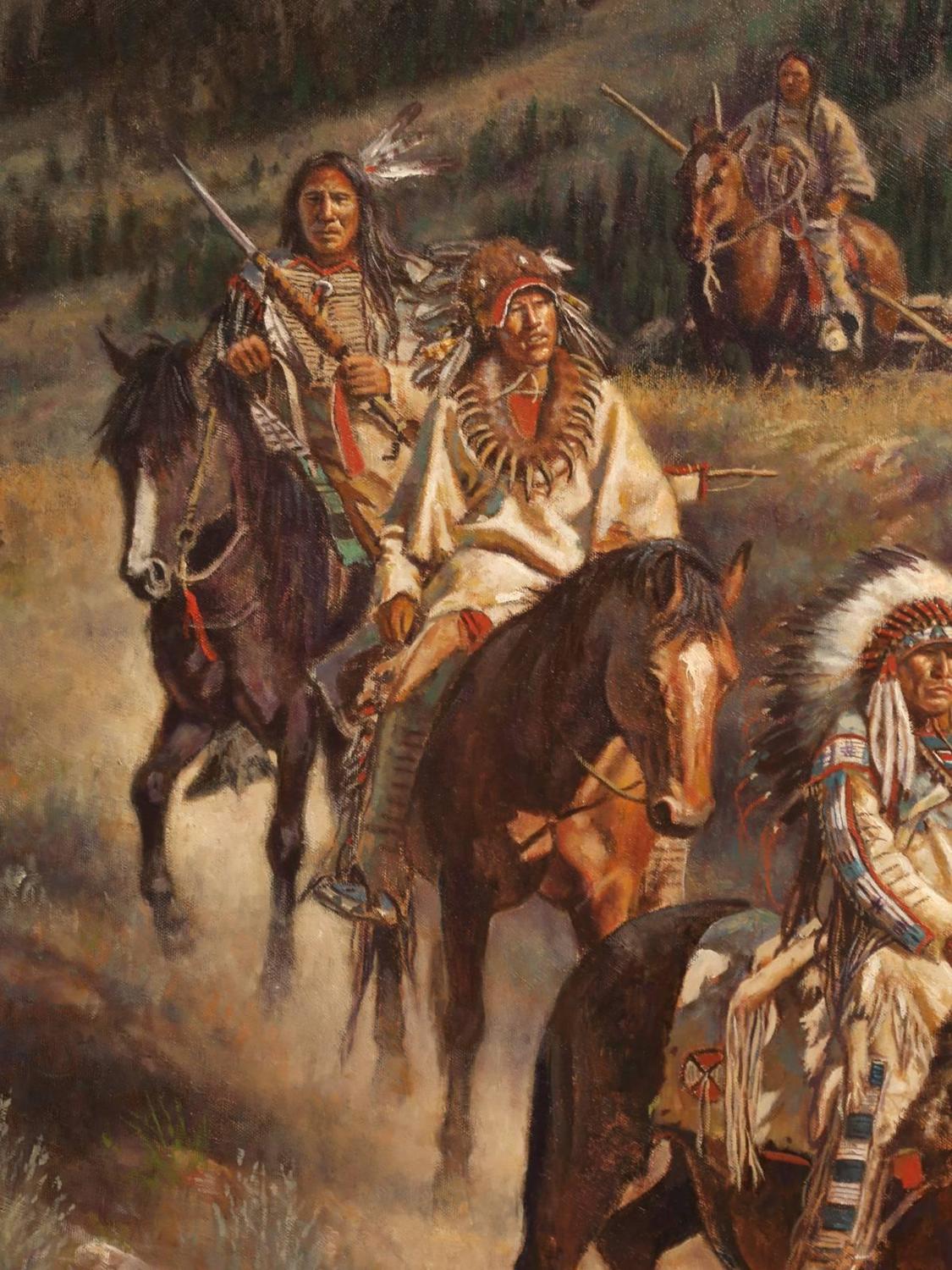 Don Oelze Native American Painting at 1stdibs