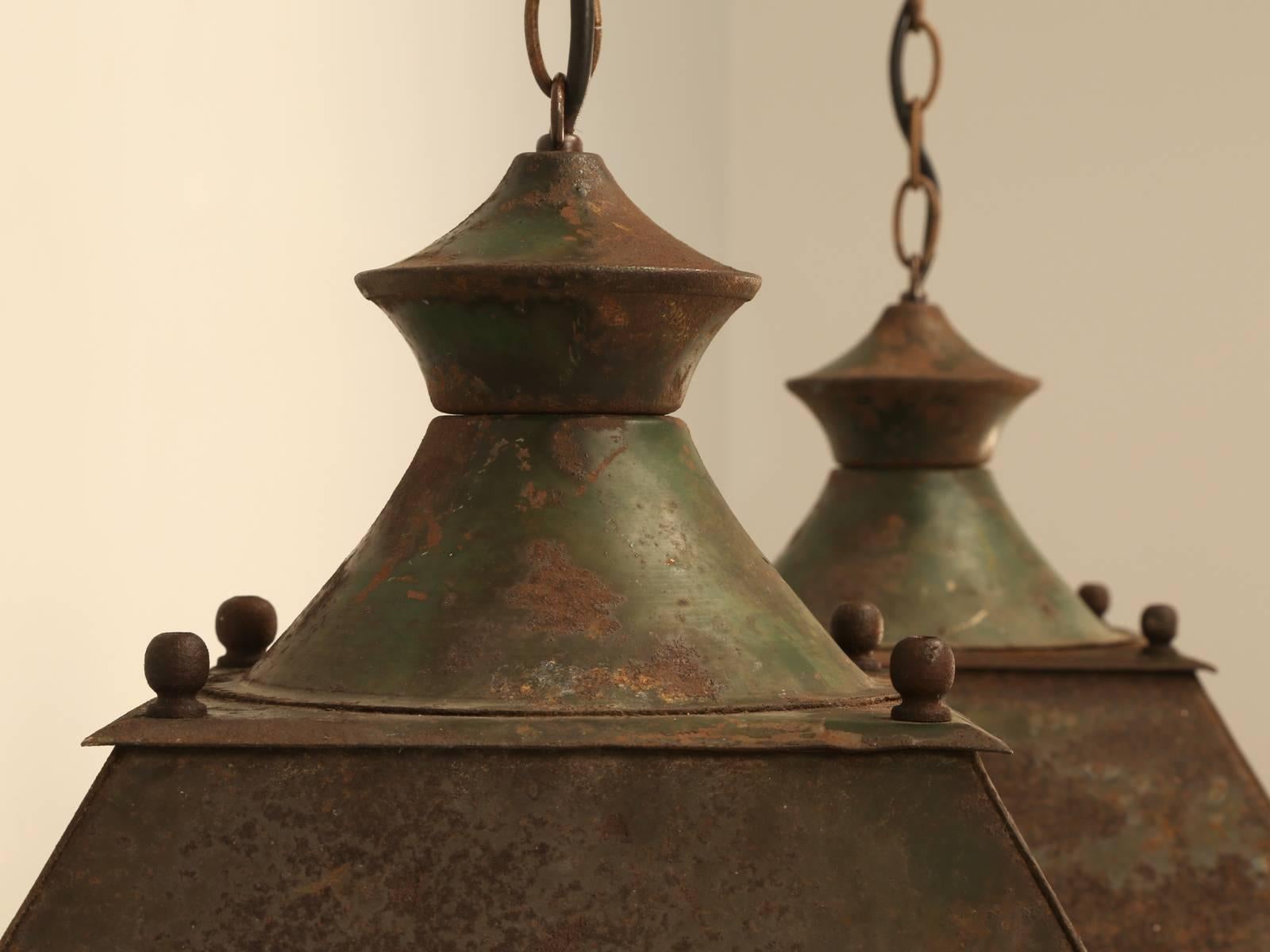 Country Pair of French Lanterns