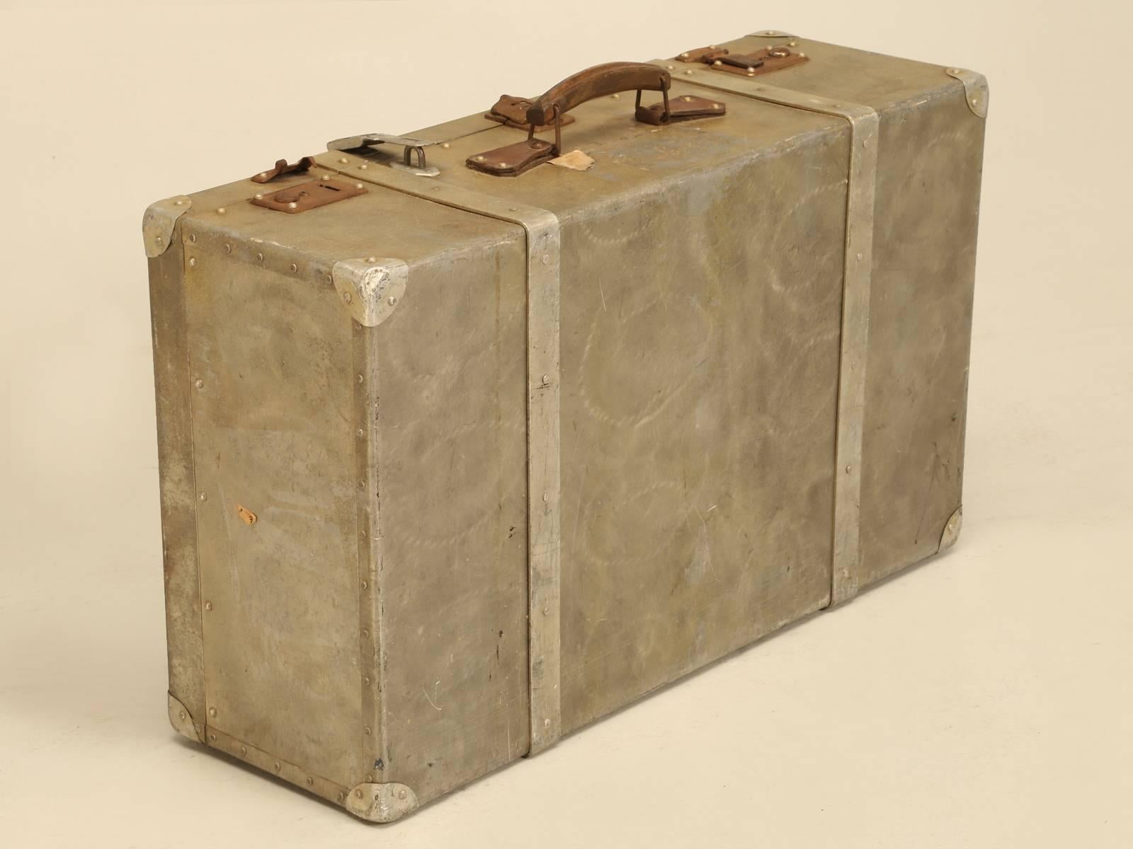 French Metal Trunk or Suitcase 6