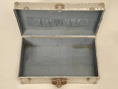Vintage French Metal Trunk Could Be Made into a Coffee Table or End Table