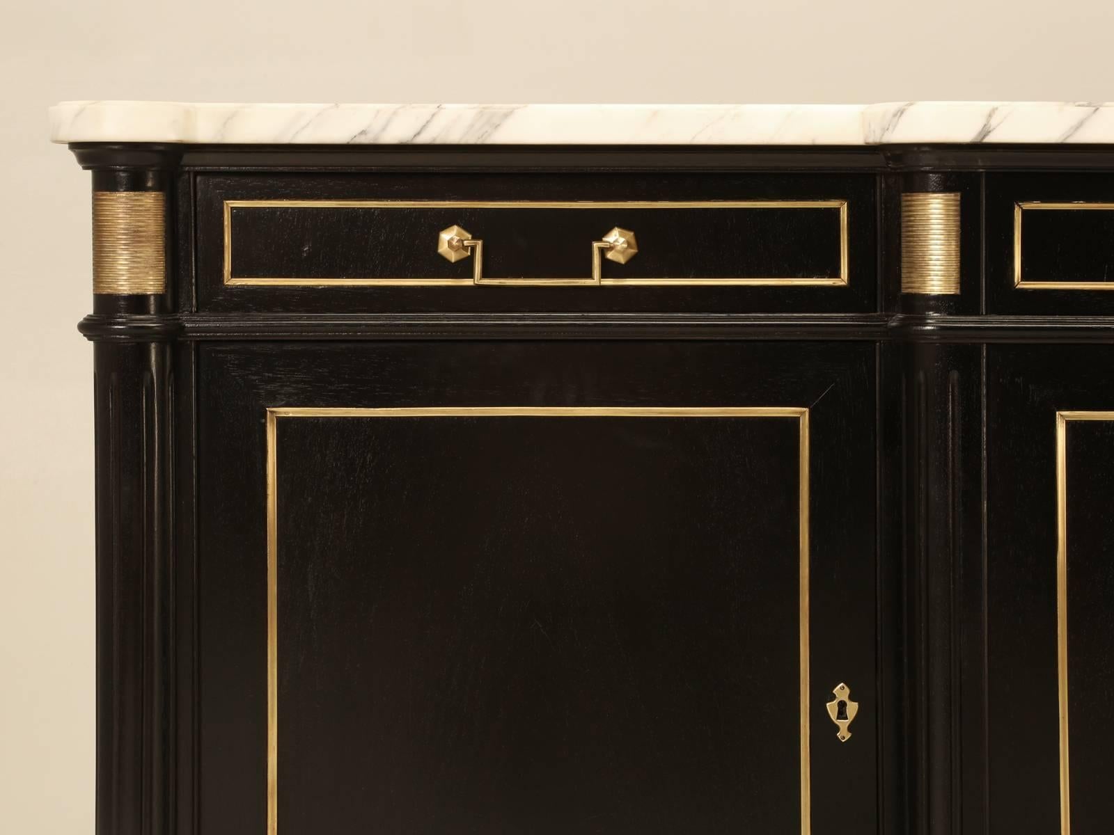 French Louis XVI Style Buffet with Marble Top 2