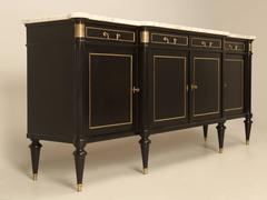 French Louis XVI Style Buffet with Marble Top