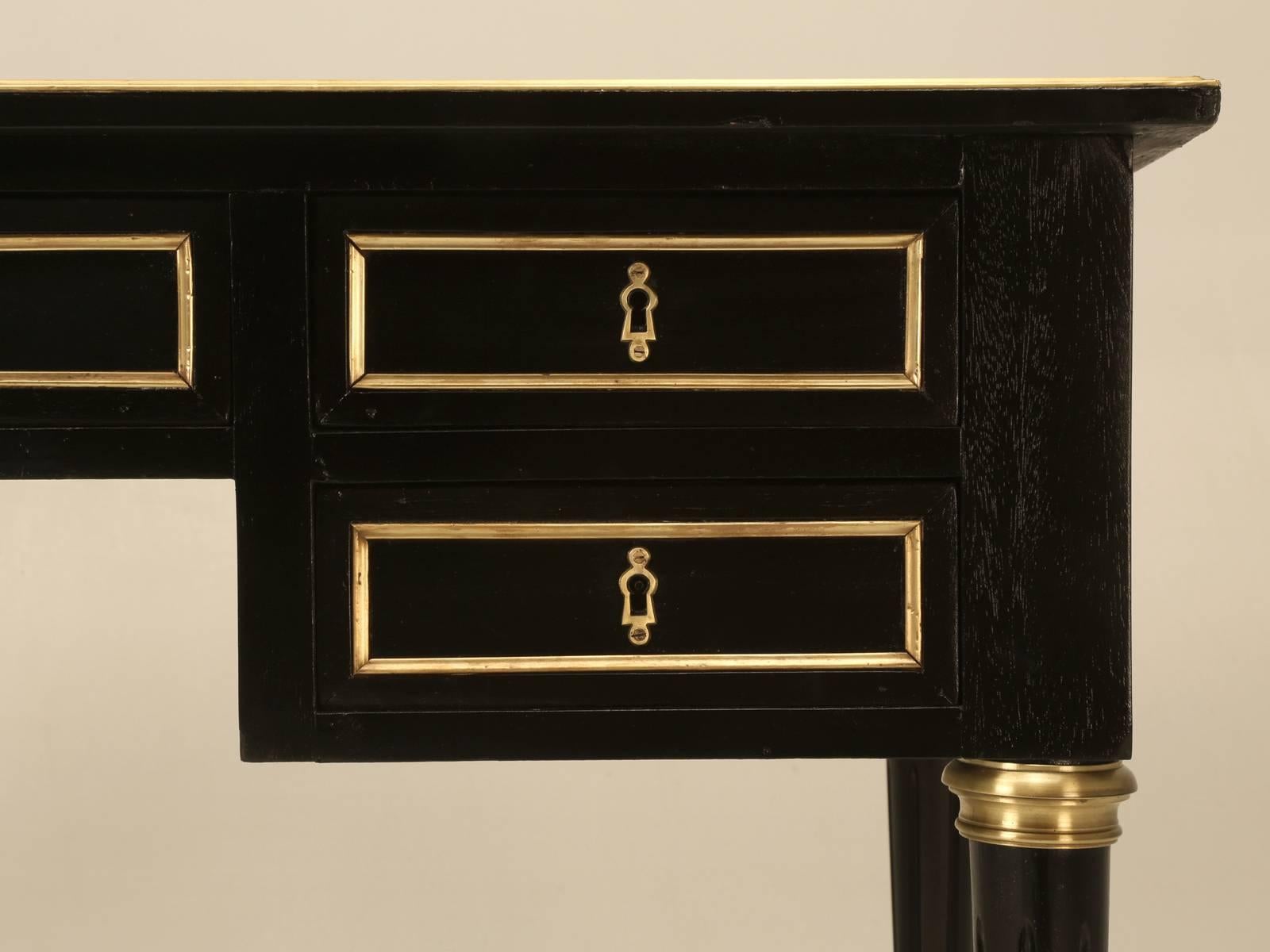 Antique French Louis XVI Style Ebonized Desk 3