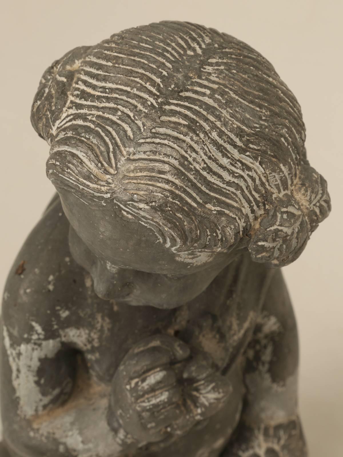 bronze garden statue